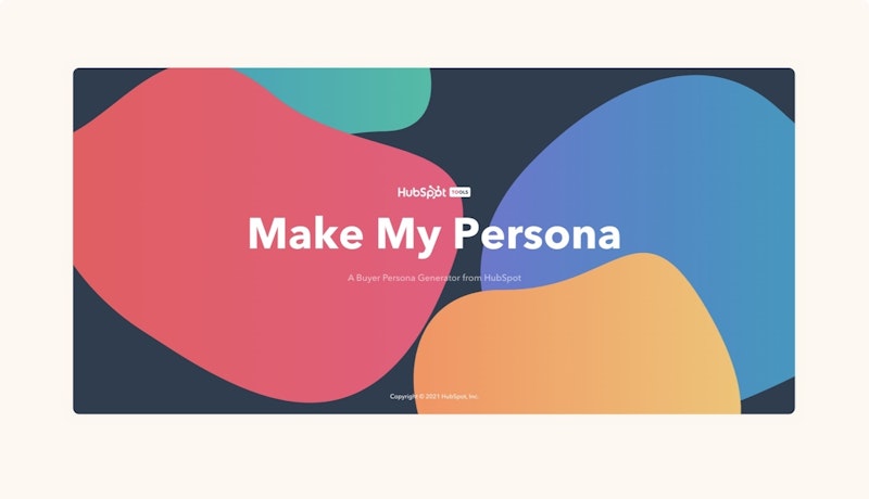 Make My Persona in HubSpot
