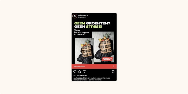 Instagram advertentie voorbeeld Instagram advertentie voorbeeld