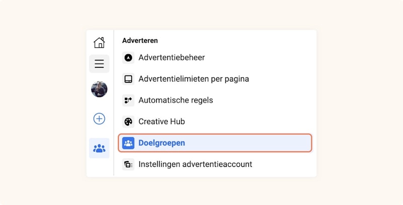 Doelgroepen in Ads Manager
