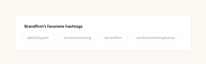 Brandfirm hashtags